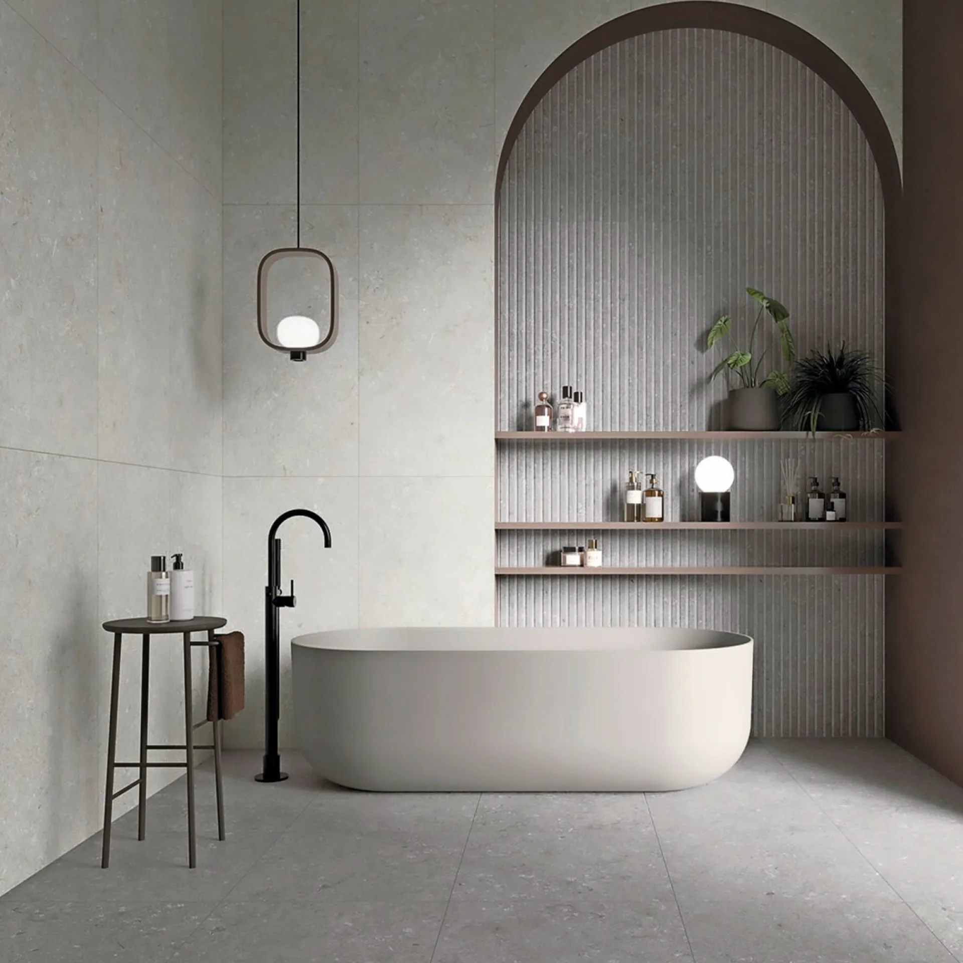 New XL-BYG SHELLSTONE GRIGIO GULVFLISE 60X60 GRÅ