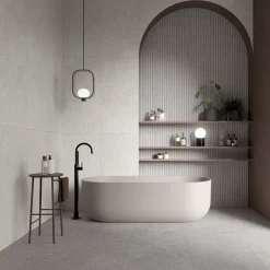 XL-BYG SHELLSTONE GRIGIO SOKKELFLISE 7X60 GRÅ